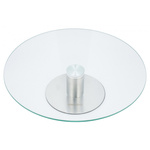Patera 1 poziomowa, szkło - stal Ø30cm KINGHoff