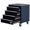 Wózek warsztatowy do systemu meblościanek, 4 szuflady, 630 x 789 x 530 mm, BGS 80220