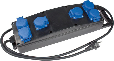 Listwa zasilajaca rozgałężnik pełna guma S1 230 V, 16 A