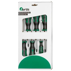 Zestaw wkrętaków płaskie PH PZ 7szt FORTIS