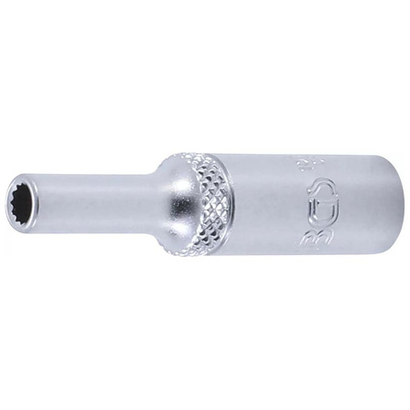 Głęboka dwunastokątna nasadka 4 mm; napęd 6,3 mm (1/4"), BGS 10702