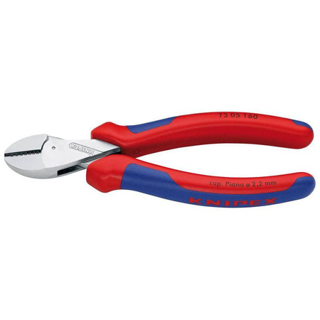 X-Cut® szczypce tnące boczne z rękojeściami wielokomponentowymi 160 mm KNIPEX 73 05 160