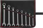 Zestaw kluczy płasko-oczkowych DIN3113B 8-19mm 8-częściowy w zwijanym etui FORMAT