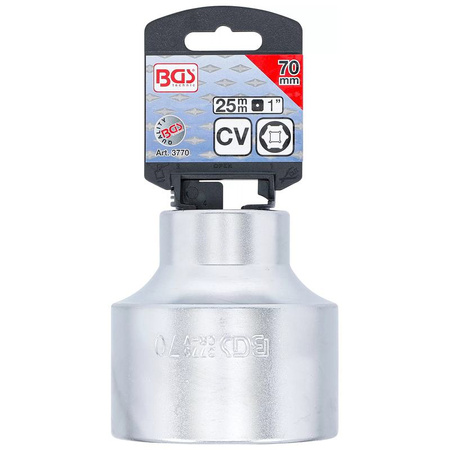 Nasadka sześciokątna 70 mm; napęd 25 mm (1"), BGS 3770