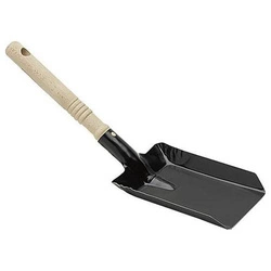 Szufelka do węgla metalowa z drewnianym trzonkiem