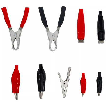 Zestaw zacisków krokodylkowych 28 szt., BGS 8138