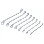 Zestaw 8 kluczy oczkowych dwustronnych wygiętych 6 x 7 - 20 x 22 mm, BGS 1213