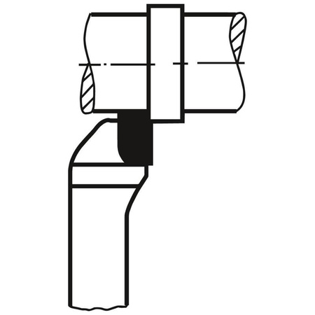 Nóż tokarski do naroży odsadzony, lewy, 32 x 20 x 170 mm, DIN 4978, P25/30 WILKE