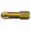 Bit krzyżakowy Pozidriv PZ1 x 25 mm bardzo-twardy FORMAT