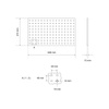 Panel ścienny perforowany do systemu meblościanek, BGS 80211