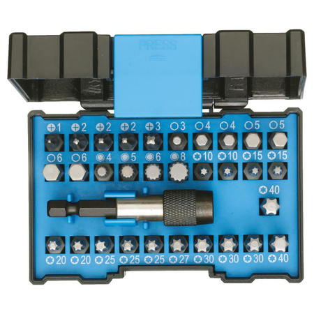 Zestaw bitów przemysłowych Bit-Box Industrie 1/4" – 32 części, Gedore 666-032-J, 2993228