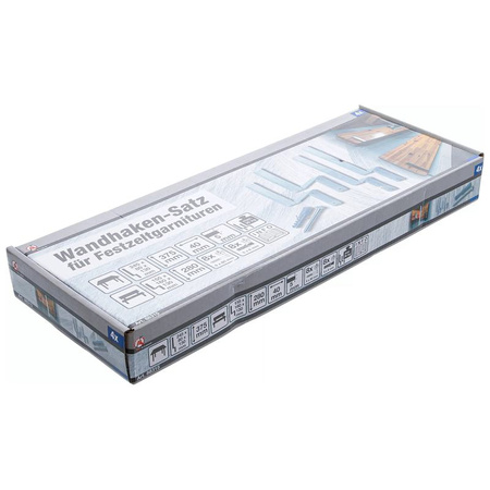 Zestaw haków ściennych do zestawów biesiadnych 4 szt., BGS Diy 88315