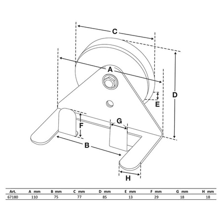 Uchwyt magnetyczny do pistoletów do malowania i lakierowania, BGS 67180