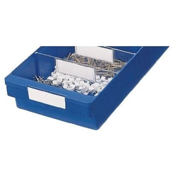 Etyk. do pojemn. na drobne el. 186mm, opak. po 8szt., biala