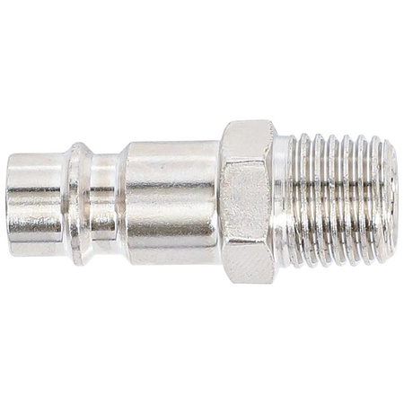 Złączka pneumatyczna wtykowa 6,3 mm (1/4") gwint zewnętrzny, BGS 3222-1