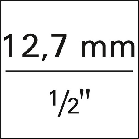 Zestaw końcówek wymiennych klucza nasadowego 12-kątnych 1/2" 10-32mm 13-częściowy FORMAT