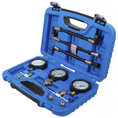 Zestaw testerów ciśnienia sprężania i paliwa do motocykli 11 szt., BGS 74355