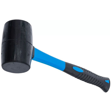 Młotek gumowy Ø 60 mm, 500 g, trzonek z włókna szklanego, BGS 1961