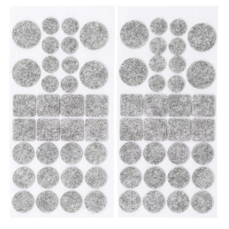 Zestaw szarych podkładek filcowych 64 szt., BGS Diy 80703