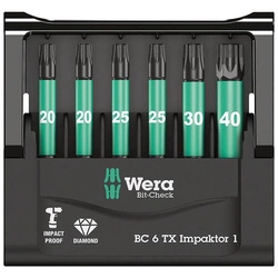 Zestaw bitow Bit-Check 6 TX Impaktor 1 Wera