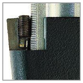 Ścisk śrubowy z żeliwa ciągliwego z rękojeścią 2-komponentową 200x100mm / 27x 7mmBESSEY