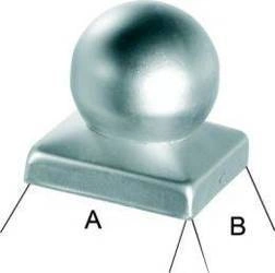 Daszek na słupek typ kula nasadka ocynk 90x90mm