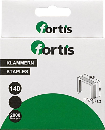 Zszywki 8 mm 2000szt. FORTIS