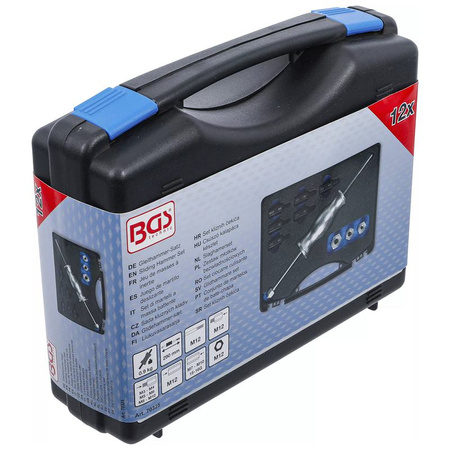 Zestaw młotków bezwładnościowych / z adapterami gwintowanymi 12 szt., BGS 70325