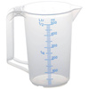 Przezroczysty dzbanek z miarką 0,5 l z polipropylenu do cieczy technicznych i chemikaliów Hunersdorff