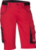 Spodnie spodenki bermudy robocze krótkie męskie 64 czerwony/czarny FORTIS