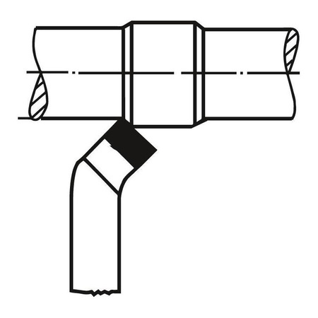 Nóż tokarski wygięty, lewy, 25 x 25 x 140 mm, DIN 4972, P25/30 WILKE