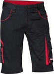 Spodnie spodenki bermudy robocze krótkie męskie 56 czarny/czerwony FORTIS