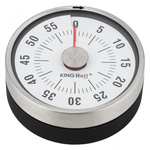 Stalowy minutnik kuchenny z zegarem na magnes 78,5 x 32 mm KINGHoff