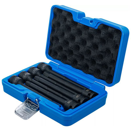 Zestaw nasadek udarowych do bitów długość 150 mm 12,5 mm (1/2") gniazdo sześciokątne 5 - 14 mm 7 szt., BGS 5490