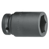 Długa nasadka udarowa 6-kątna 24 mm do zakrętarek i kluczy udarowych, napęd 1", Gedore K 21 L 24, 6185430