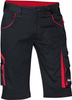 Spodnie spodenki bermudy robocze krótkie męskie 48 czarny/czerwony FORTIS