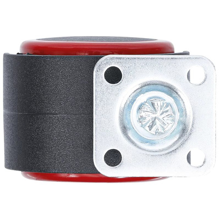 Podwójne kółko skrętne czerwono-czarne 50 mm, BGS Diy 80336