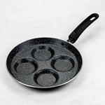 Czarna patelnia do smażenia jajek aluminiowa Ø24 cm, KINGHoff