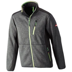 Kurtka bluza dzianina/softshell robocza męska r. M ciemnoszary/limonkowy FORTIS