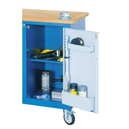 Mobilny stół warsztatowy 1504 0511 S z 7 szufladami i imadłem, blat bukowy 30 mm, Gedore 1504 0511 S, 6623050