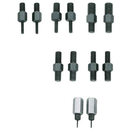 Zestaw adapterów gwintowanych M10 do ściągaczy, Gedore 1.81/10, 1120735