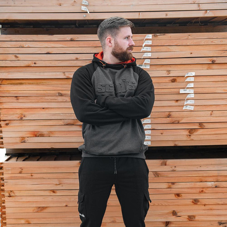 Spodnie dresowe o wąskim kroju, czarne, Rozmiar XL, Scruffs T56160