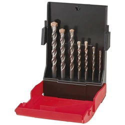 Zestaw wierteł do kamienia i betonu, ostrza z węglika spiekanego, 7-częściowy FORMAT