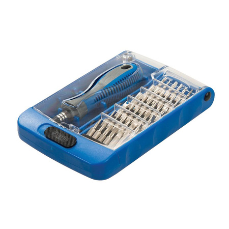 Zestaw precyzyjnych wkrętaków, 37 bitów, 37 szt., Silverline 369294