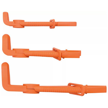 Zestaw szczypiec do zaciskania węży wygięte o 90° 155-220 mm 3 szt., BGS 8764