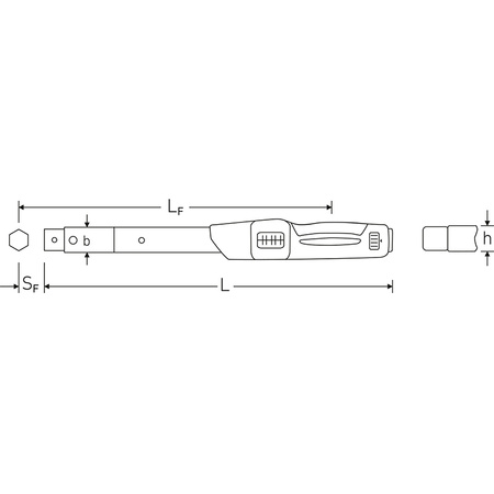 Klucz dynamometryczny 730N/100 STAHLWILLE