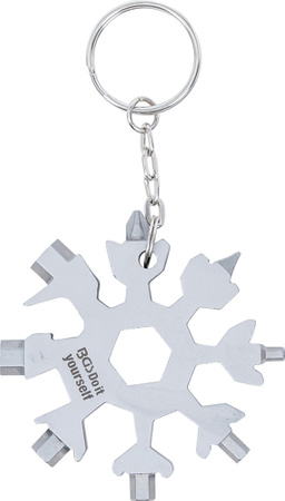 Narzędzie wielofunkcyjne płatek śniegu 18w1 stal szlachetna (85880) BGS