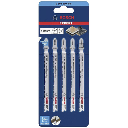 Brzeszczot do wyrzynarek T 308 BFP EXPERT Hardwood 2-side clean, 5 szt., BOSCH