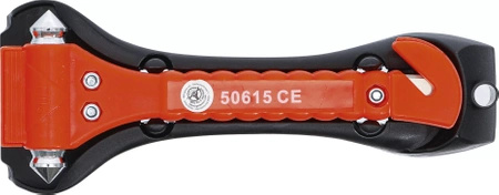 Młotek awaryjny z nożem, BGS DIY 50615