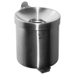 Popielnica ścienna z mechanizmem przechylnym 90mm stal nierdzewna